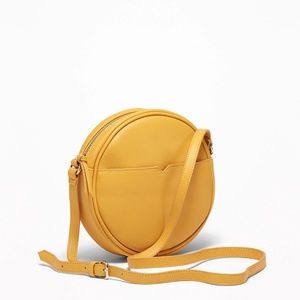 Old Navy Mustard Round Crossbody